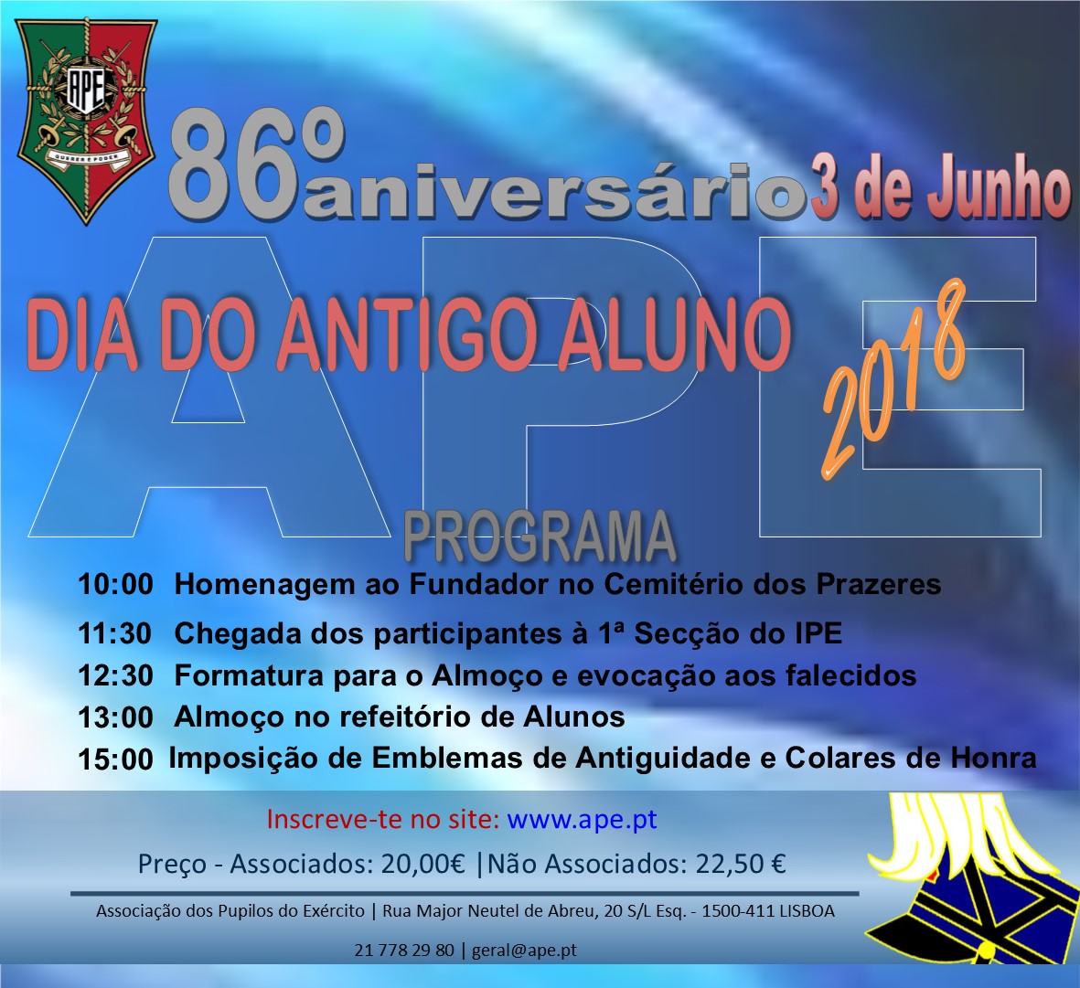 86º Aniversário – Dia do Antigo Aluno | 3 Junho 2018