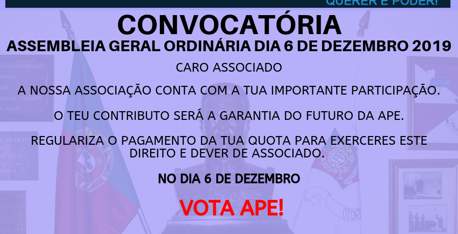 Convocatória para a Assembleia Geral Ordinária